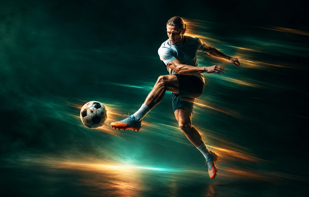 Fotbollsspelare i rörelse – sport med Nordic IPTV och bästa IPTV